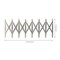 Expanding Sewing Gauge, Equal Space Divider Sewing Aluminum Sewing Gauge Button Guide Tool for Quilting Craft Pleat Button Spacer Tool Sewing